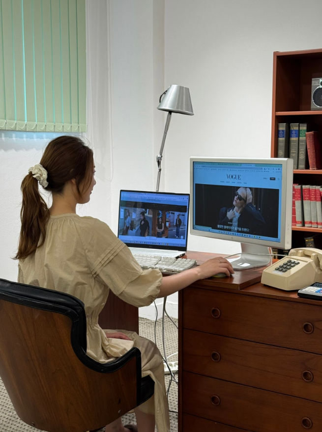 김민지 대표 작업 모습